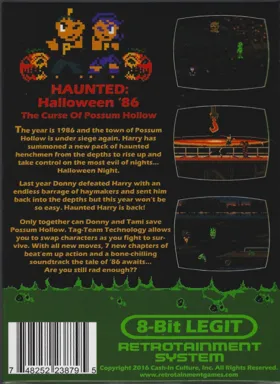 Haunted - Halloween '86 (World) (Aftermarket) (Unl) box cover back